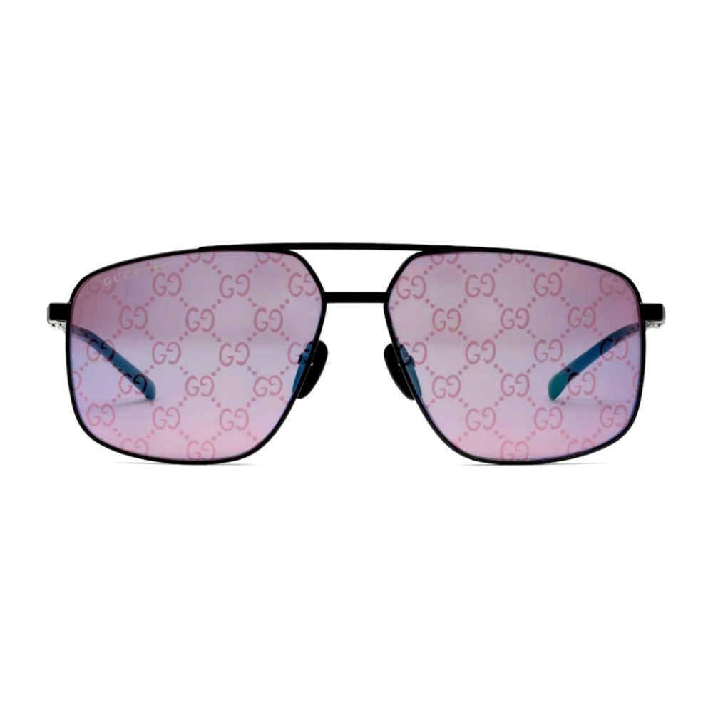Gucci Aviators holographic sunglasses New with Case